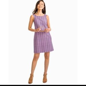 Southern Tide Dress Womens Size 6 Audrey Chevron Ikat Sleeveless Shift New